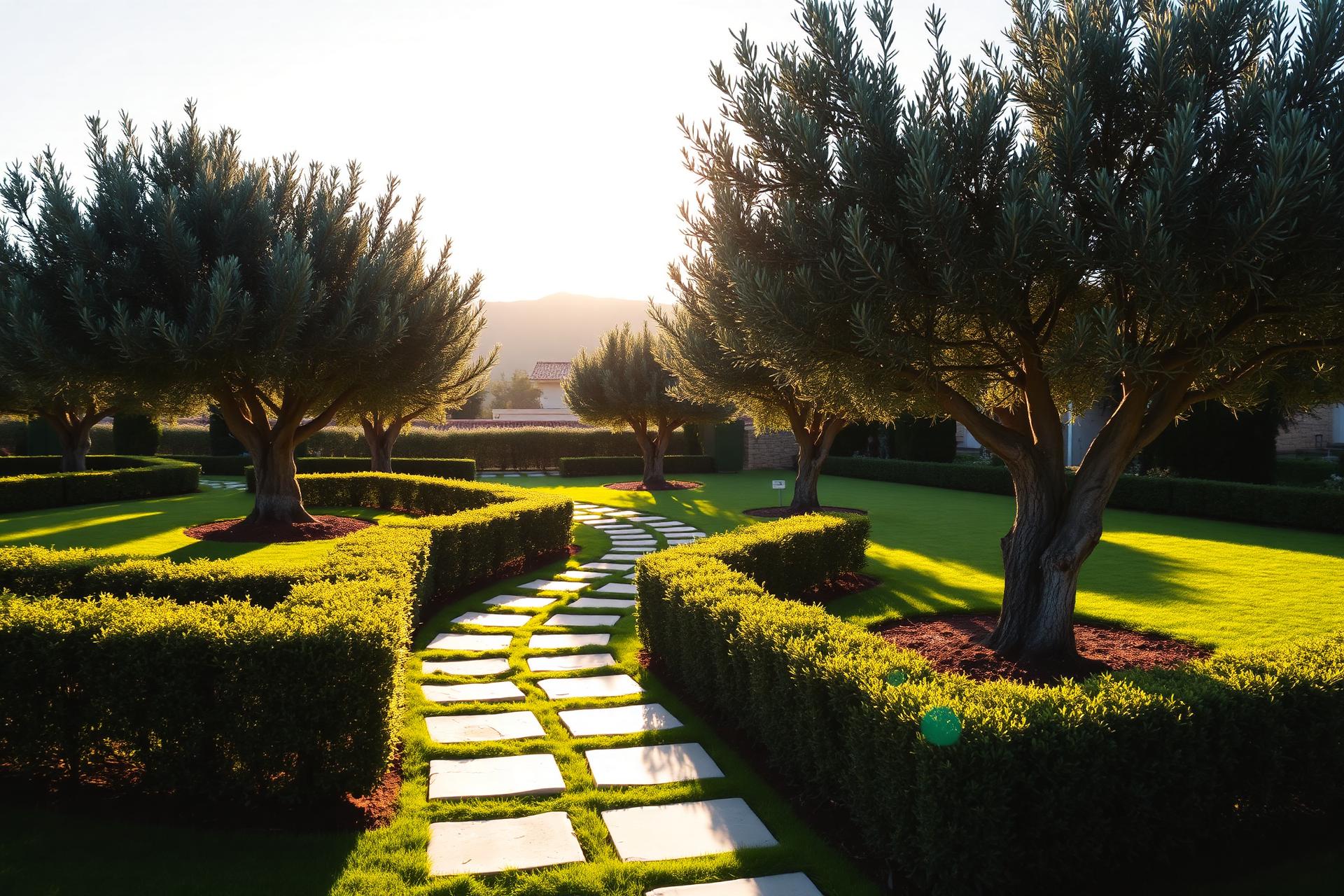 Professionally landscaped Mediterranean garden in Cyprus